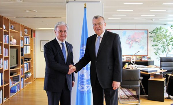 上合组织秘书长会见联合国毒罪办执行主任