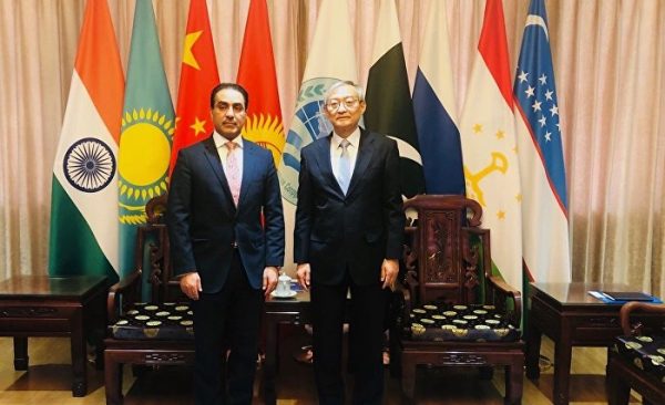 上海合租组织秘书长会见沙特阿拉伯驻华使馆临时代办