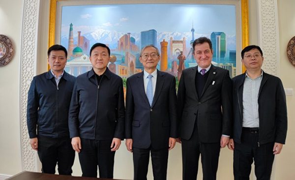 上海合作组织秘书长张明会见中国-上海合作组织 地方经贸合作示范区党工委书记、管委会主任刘建军