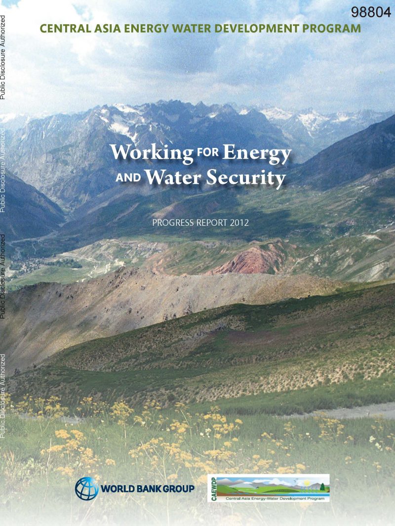中亚水和能源计划：2012年年度报告 | Central Asia Water and Energy Program : Annual Report 2012